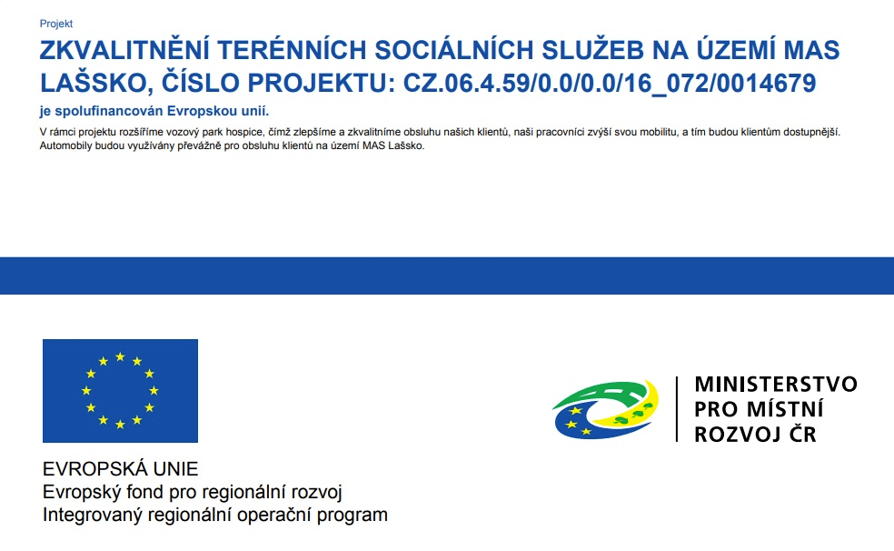 Projekt - Zkvalitnění terénních sociálních služeb na území MAS Lašsko