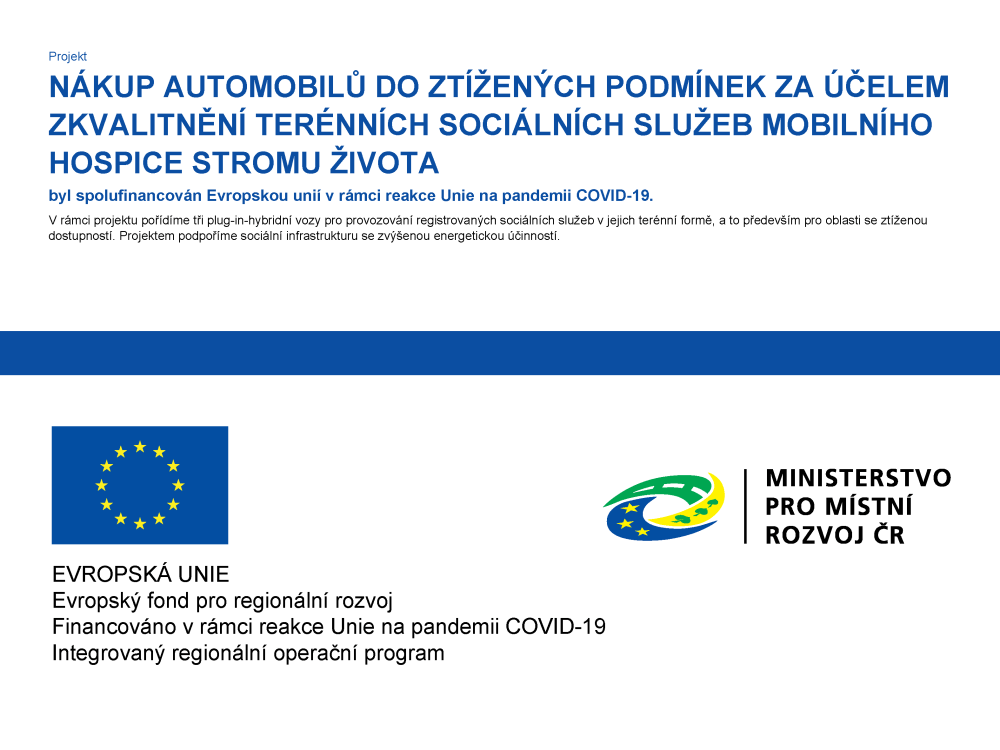 Projekt - Nákup automobilů do ztížených podmínek za účelem zkvalitnění terénních sociálních služeb