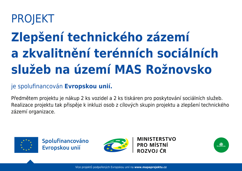 Projekt - Strom života - podpora pečujících osob